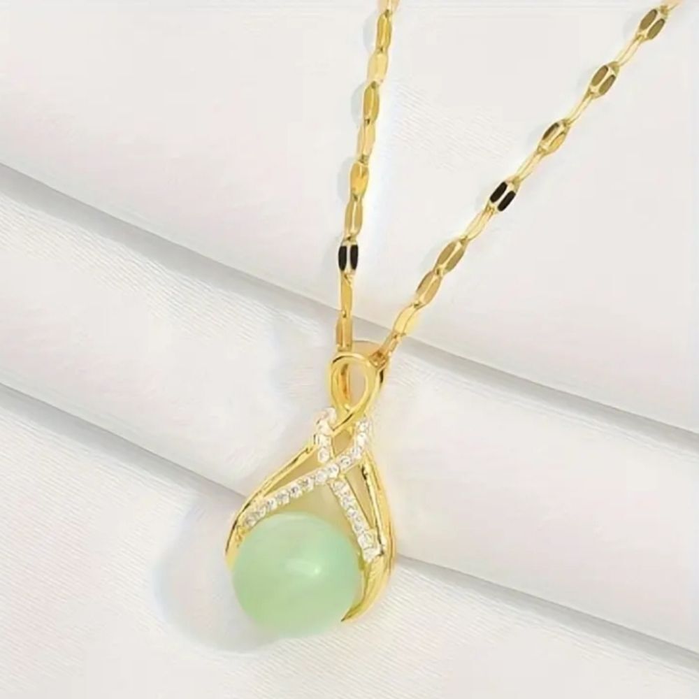 18k golden stunning versatile pendant necklace 18 inches